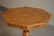 Vintage Art Deco Danish Octagon Side Table in Birch with Intarsia Top, 1940s 5