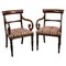 Antique Mahogany Armchairs, 1920, Set of 2 1