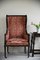 Antique Upholstered Wing Back Armchair 12