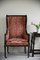 Antique Upholstered Wing Back Armchair, Image 12