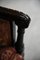 Poltrona antica imbottita con schienale alato, Immagine 6