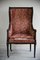 Antique Upholstered Wing Back Armchair 2