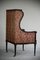 Antique Upholstered Wing Back Armchair 3