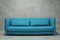 Metro Sofa in Blue Wool Fabric 1