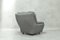 Fauteuil Vintage Fluffy en Tissu Gris 4