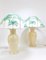 Lampe de Bureau Riviera Palm Tree avec Coussin Assorti par Tommaso Barbi, 1970s, Set de 2 2