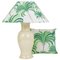 Lampe de Bureau Riviera Palm Tree avec Coussin Assorti par Tommaso Barbi, 1970s, Set de 2 1