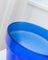 Vintage Italian Flowerpot in Blue Glass, 1970s 3
