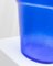 Vintage Italian Flowerpot in Blue Glass, 1970s 5