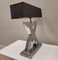 Mid-Century French Lamp in Steel, Image 9