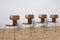 Model 3103 Dining Chairs by Arne Jacobsen for Fritz Hansen, 1970s, Set of 4 5