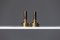 Scandinavian Modern Brass Candlesticks by Hans-Agne Jakobsson, 1960, Set of 2 1