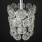 Lámpara de araña vintage de cristal en forma de diente de león, Italia, años 60, Imagen 12
