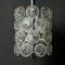 Lámpara de araña vintage de cristal en forma de diente de león, Italia, años 60, Imagen 1