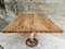 Antique Dining Table in Oak with Cast Iron Base 10