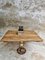 Antique Dining Table in Oak with Cast Iron Base 6