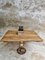 Antique Dining Table in Oak with Cast Iron Base, Image 6