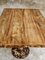 Tavolo da pranzo antico in quercia con base in ghisa, Immagine 11