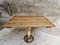 Antique Dining Table in Oak with Cast Iron Base 7