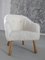 Modern Easy Chair in Sheepskin, 1940s 1