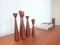 Vintage Danish Teak Candlesticks, 1960s, Set of 7, Image 8