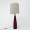 Lamp Scandinavian Red Glass Lamp from Kastrup, Denmark, 1959 2