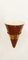 Maroon and Golden Adjustable Cone Wall Lamp 10