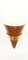 Maroon and Golden Adjustable Cone Wall Lamp, Image 6