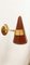 Maroon and Golden Adjustable Cone Wall Lamp 9