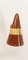 Maroon and Golden Adjustable Cone Wall Lamp 5