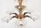 French Art Deco Copper and Glass 6-Arm Chandelier attributed to Petitot and Ezan, 1930s, Image 17