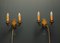 Brass Wall Lamps, 1950s, Set of 2, Image 6