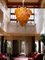 Large Terracotta & Glass Shell Chandelier, 1980s 10