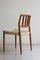 Model 83 Dining Chairs in Teak by Niels Otto Møller for JL Møllers, Set of 4 5