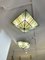 Italian Pyramid Hammered Glass Flush Mount attributed to Poliarte, 1970s, Set of 2 10