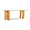 Glass Dining Table in Brown Beech from Thonet 1