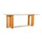 Glass Dining Table in Brown Beech from Thonet, Image 1