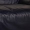 Fiandra 3-Seater Sofa in Dark Blue Leather from Cassina, Image 3