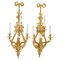 Large 19th Century Chased and Gilt Bronze Sconces, Set of 2, Image 1