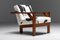 Dutch Modernist Chair in Pierre Frey Fabric, 1960s, Image 5