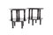Tavolini Art Déco laccati neri, anni '50, set di 4, Immagine 2