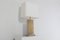 Lampada da tavolo postmoderna in ottone inciso di Roger Vanhevel, anni '70, Immagine 3