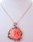 Collana in corallo, rubini, smeraldi, zaffiri, diamanti, oro e argento, anni '50, Immagine 2