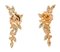 Emeralds, Diamonds and 18 Karat Yellow Gold Earrings, 1960s, Set of 2 3