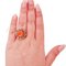 Coral, Rubies, Diamonds, Rose Gold and Silver Ring 4