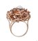 Cameo, Diamonds, Garnets, Rose Gold and Silver Ring 3