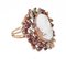 Cameo, Diamonds, Garnets, Rose Gold and Silver Ring 2