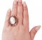 Cameo, Diamonds, Garnets, Rose Gold and Silver Ring, Image 4
