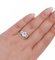 Aquamarine Colour Topazes, Diamonds, 18 Karat White Gold Ring, Image 5