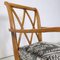 Mid-Century Italian Modern Wood and Fabric Armchair, 1940s, Set of 2, Image 8